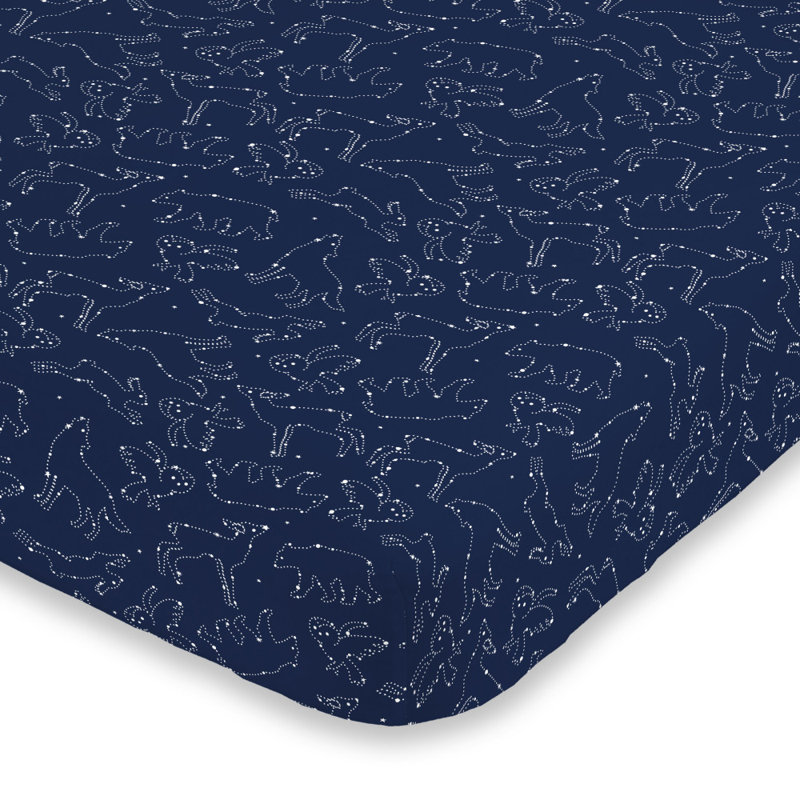 Drap-housse pour lit de bébé NoJo Cosmic Veal Constellations, 24 po x 38 po