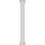 Colonne carrée classique en PVC lisse non effilée Craftsman, base standard et base standard-118304130-118304138