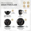 Piece Porcelain China Dinnerware Set - Service for 8-63166301