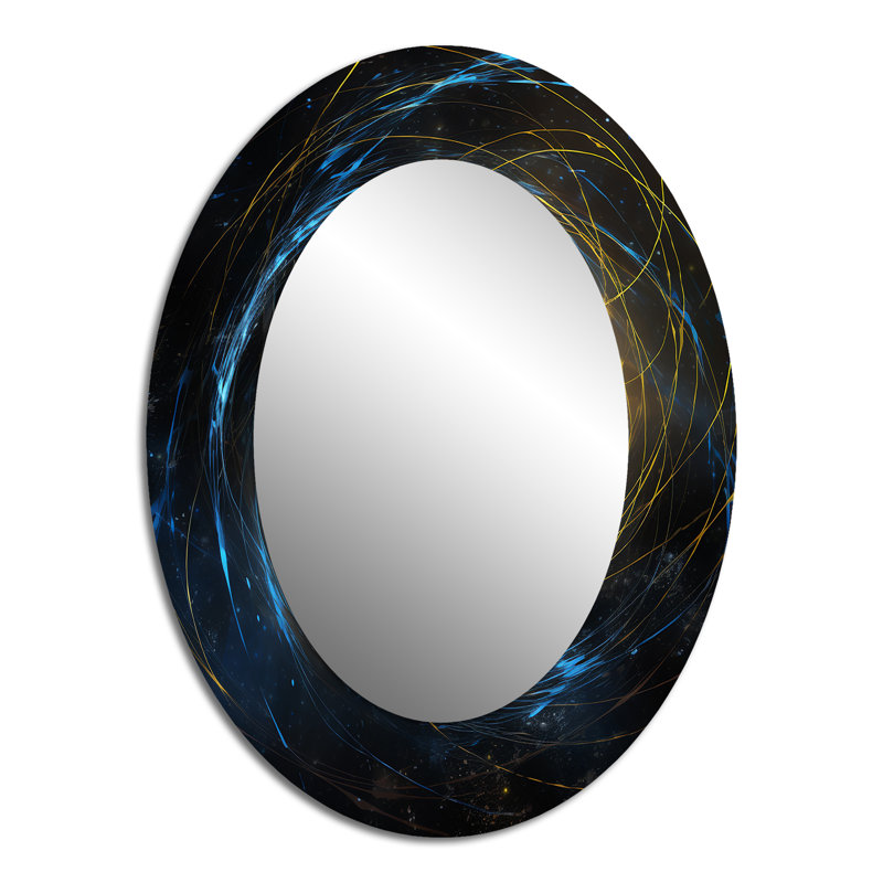 Miroir mural moderne Space Orbiting A Black Hole II, 40 po x 30 po