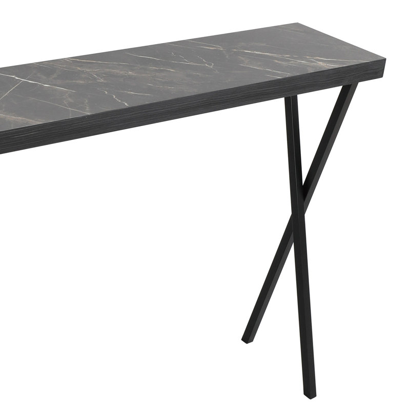 Adiline 100cm Console Table, Dark Marble