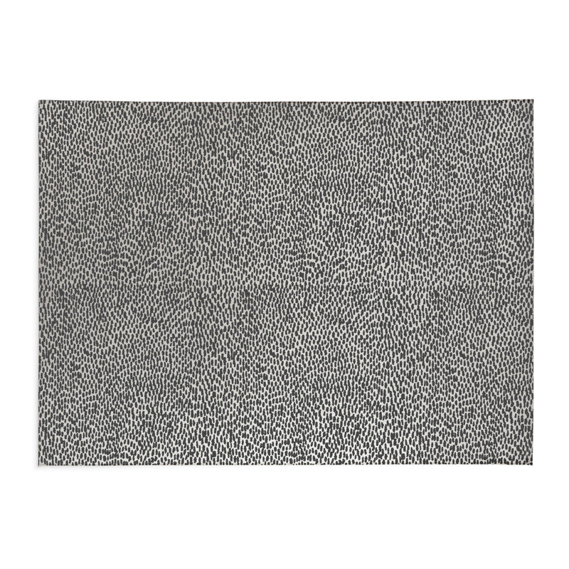 Tapis de bureau léger Twinkle Splat, L 6 pi x L 4 pi, Ivoire, gris anthracite