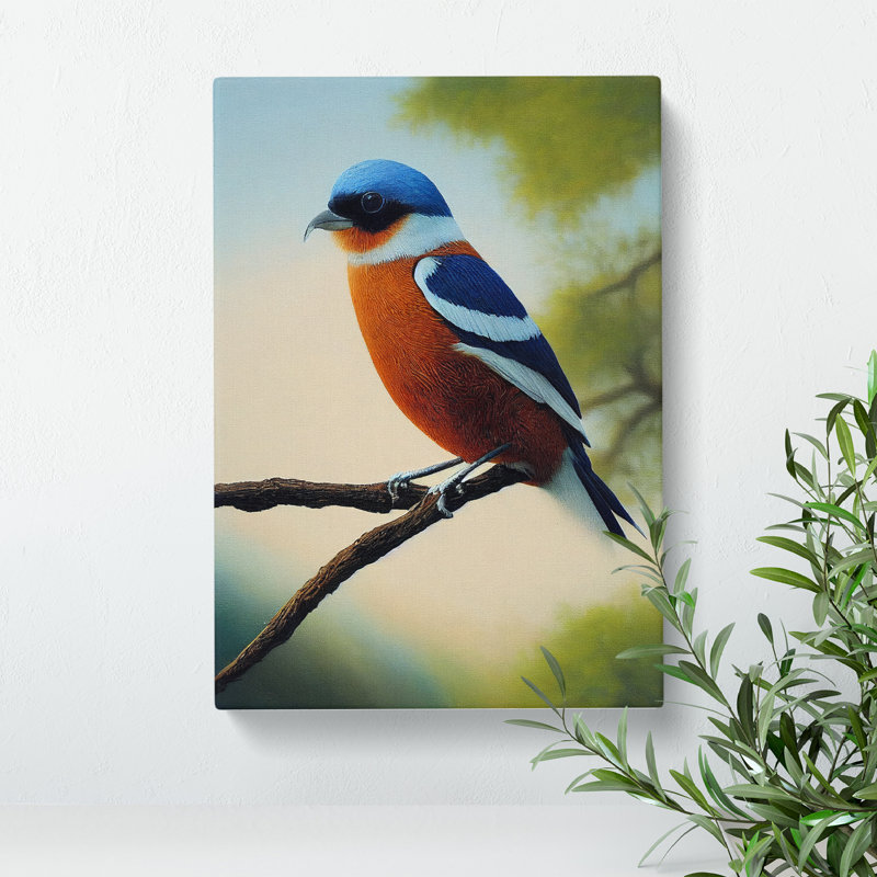 XC1022-152X A Splendid Bird - Wrapped Canvas Print, 50cm H x 35cm W x 3cm D