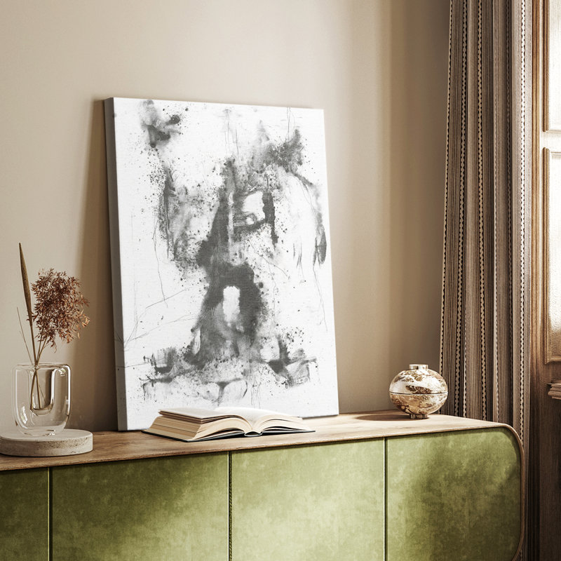 Graphite abstrait II - galerie Cavas sur mesure
