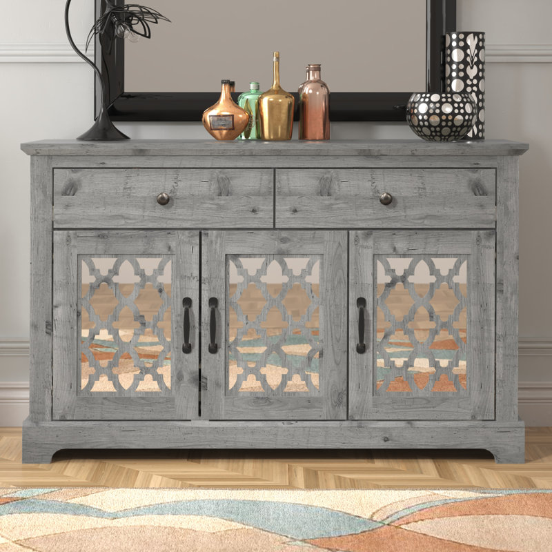 Chessani 46'' Wide 2 Drawer Sideboard, Mexican Gray