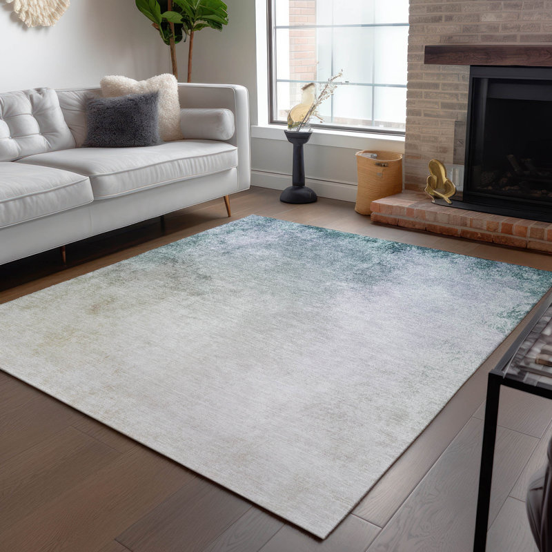 Karter Washable Abstract Indoor / Outdoor Rug, Rectangle 3' x 5'