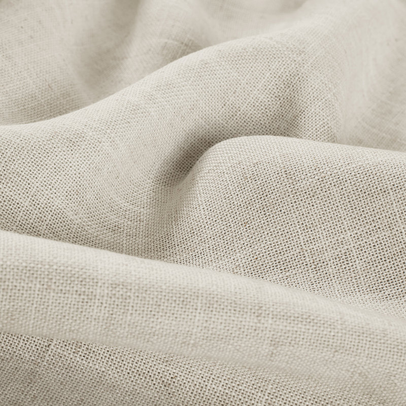 Byoung Polyester Linen Blend Room Darkening Window Curtain, Natural, 52" W x 108" L