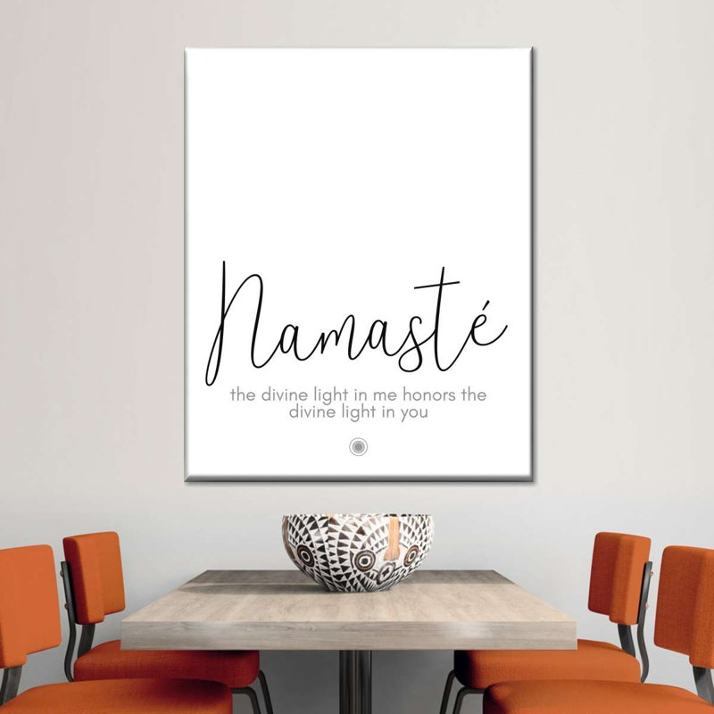 Essence de Namaste zen sur toile, H 20 po x l 16 po x P 1,25 po