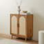 Armoire de rangement en osier de style médiéval