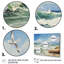 Seagulls In Flight Over Beach I - Nautical & Beach Canvas Art Print-551932428-551932429