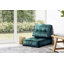 Petrol Green 1-Seat Sofa, 23.6 x 25.2 x 31.5 inches | 100% Solve Fabric, Modern Design | Comfortable & Stylish Seating for Living Room, Bedroom, or Study | Perfect for Small Spaces & Cozy Nooks-805437693