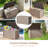 55.56"W 180 Gallon Water Resistant Resin Lockable Deck Box(Light Brown/Gray)-122635234