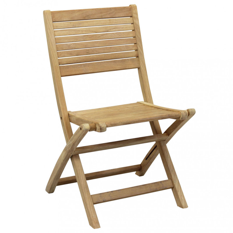Anse Solid + Manufactured Wood Patio Folding Chair Folding Chair