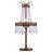 3-Light Bronze Crystal Table Lamp Light