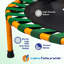 New Bounce Mini Foldable Trampoline with Handlebar - Holds Up to 150 Lbs