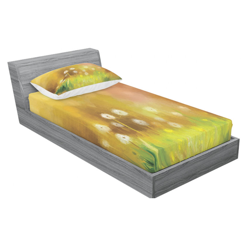 Microfiber Sheet Set, Twin Sheet Set with Fitted Sheet