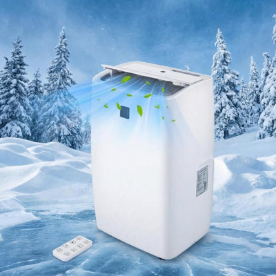 14,000 BTU Portable Air Conditioner, Cooling/Dehumidifier/Fan/Timer