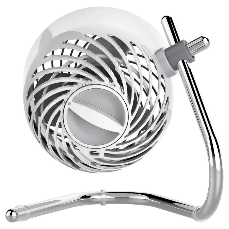Ice White 3-Speed Table-Top Cooling Fan with Adjustable Tilt