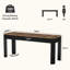 Bureau double pour deux personnes, bureau d'ordinateur extra long pour 2 personnes 71 "