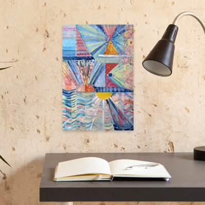 Contemporary Art Colorful Geometric Abstract Coastal Wall Art by Marina Nelson - Wrapped Canvas Print
