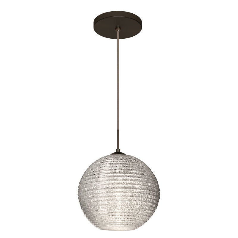 Kristall 1 - Light Single Pendant, Brushed Bronze, Glitter, No