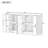 Storage Cabinet With Metal Handles And Vertical Striped Door, Entryway Cabinet-790700068