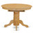 7 Piece Kitchen Table Set consists of an Oval Dining Table with Butterfly Leaf and 6 Dark Shitake Linen Fabric Parson Chairs, Linen White-1965749370-1882810271-1881794809