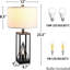 Ensembles de lampes de chevet 23,5 po Flury avec ports USB (ampoules incluses)