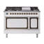ILVE Nostalgie II Noblesse 48 in Dual Fuel Range, 8 Burner, Griddle-329475244-329475216