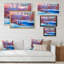 «River In Sunset Winter Forest II», reproduction sur toile flottante-91898788-91898715