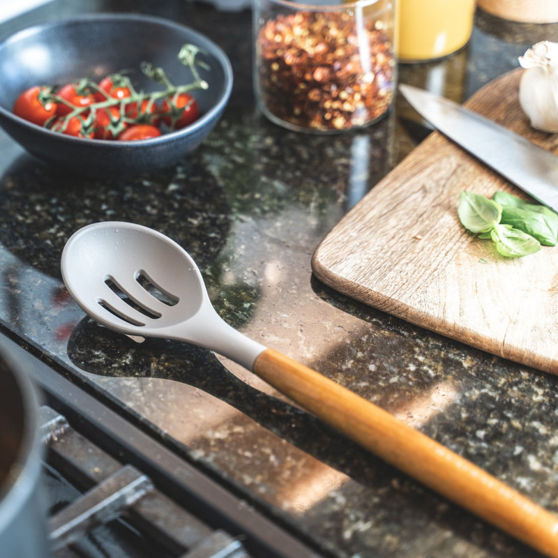 Silk Route Spice Company 1 Slotted Spoon, Grey