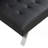 WOOD FRAME, STAINLESS LEG, FUTON, SOFA BED BLACK PVC