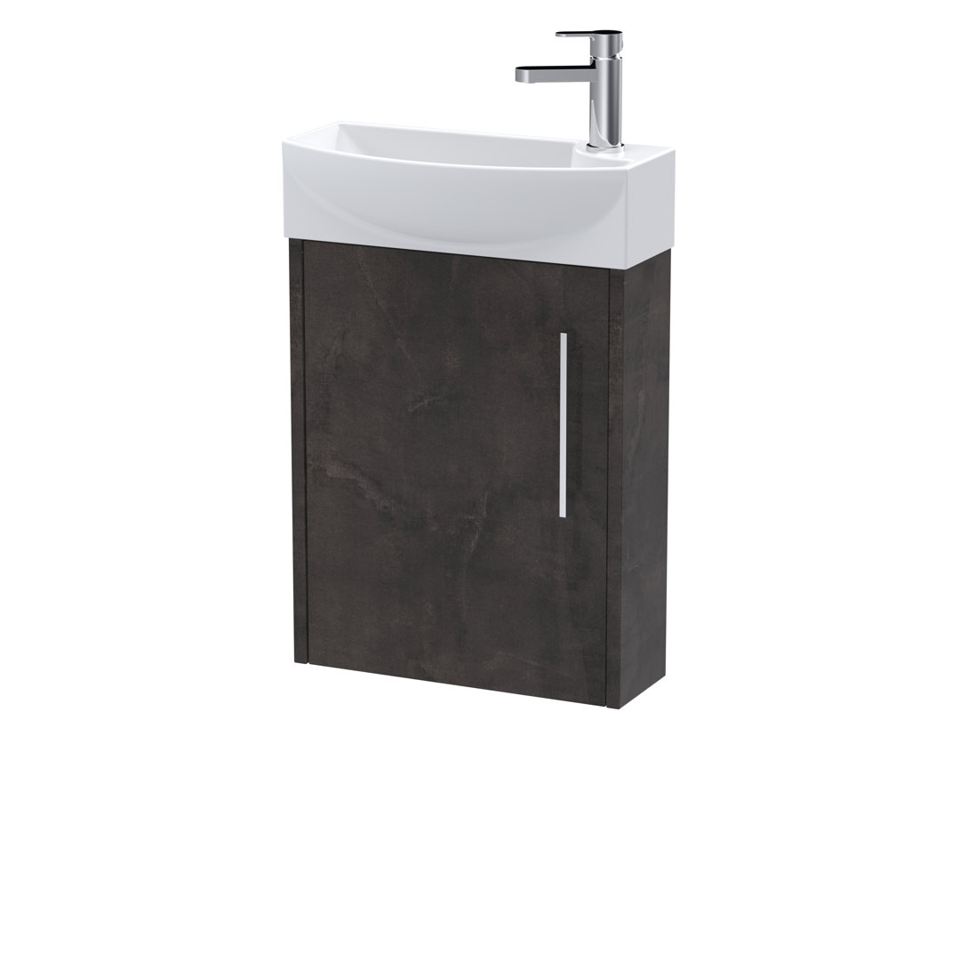 Juno 450mm Single Bathroom Vanity with Integrated Vitreous China Basin