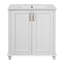 Ensemble de meuble-lavabo autoportant avec tiroir caché