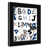 Black Flat Framed