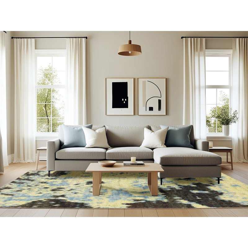 Tapis abstrait moderne 2569, Rectangle 6 pi x 9 pi