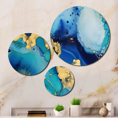 Ensemble de 3 décorations murales en métal