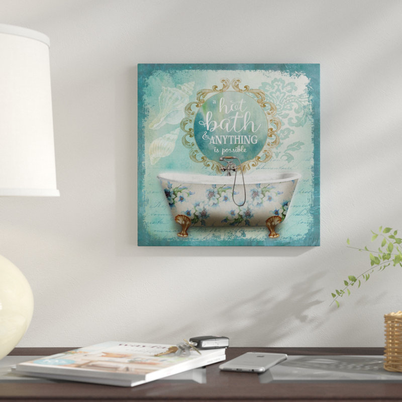 «Mirror Bath I», impression sur toile, H 12 po x l 12 po x P 0,75 po, Toile tendue, Pas de tapis