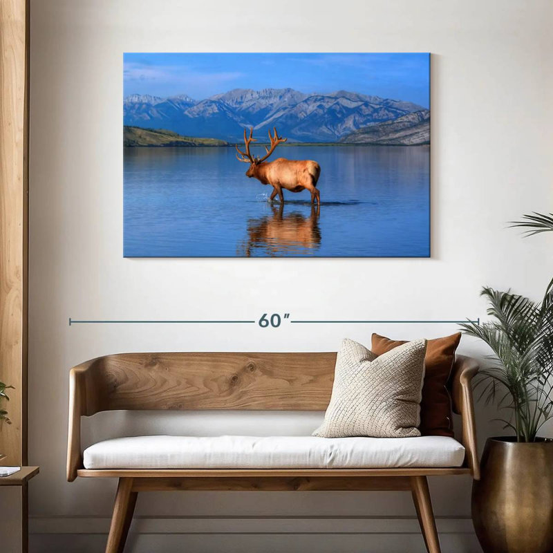 Jasper Lake Elk, 30" H x 45" W
