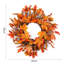 Handcrafted Faux Lighted Maple Polyester 45cm Wreath