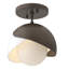 Brooklyn 1 - Light Double Shade Semi Flush Mount-66074460-66074472