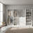 White Freestanding Walk in Wood Closet System