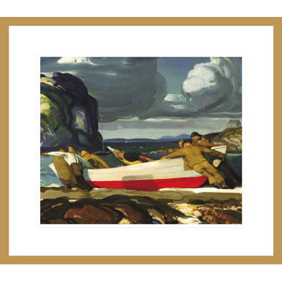 «The Big Dory» par George Wesley Bellows - Estampe numérique encadrée