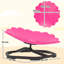 AIYAPLAY Kids Spinning Chair for Autism Flower Shaped Non-Slip Base Pink