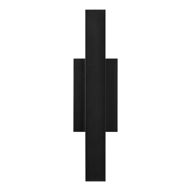 Chara LED Outdoor Armed Sconce, 17.2" H x 4.5" W x 2.7" D