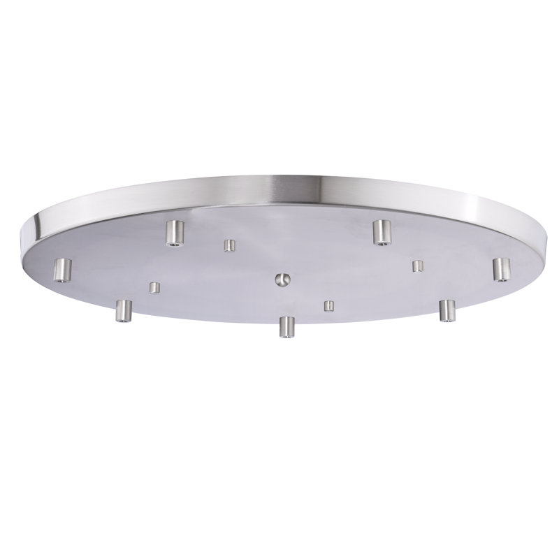 Médaillon de plafond Commodore, Nickel satiné