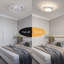 Modern 27cm Round LED Aluminium Flush Ceiling Light (set of 2)