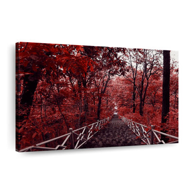 «Red Trees», reproduction sur toile