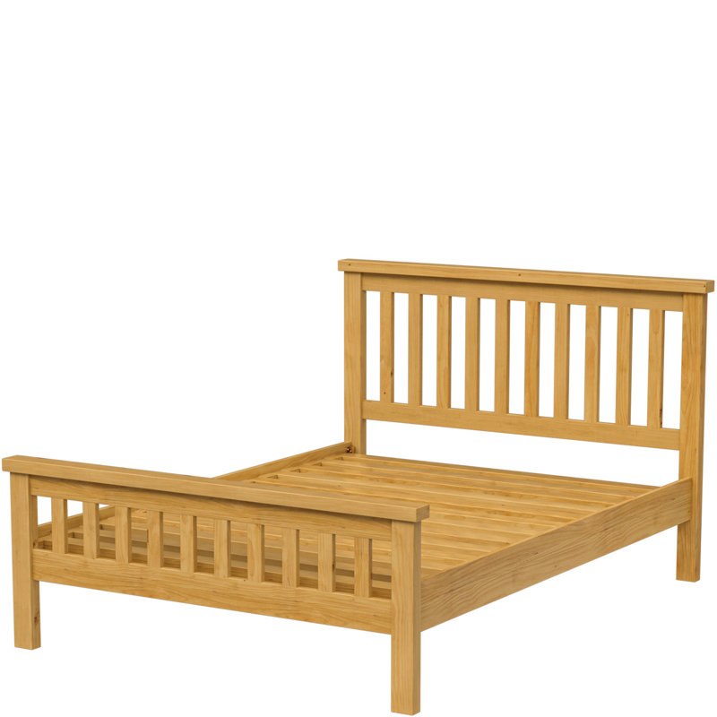 Chunky Solid Wood Storage Bed, Double (4'6)