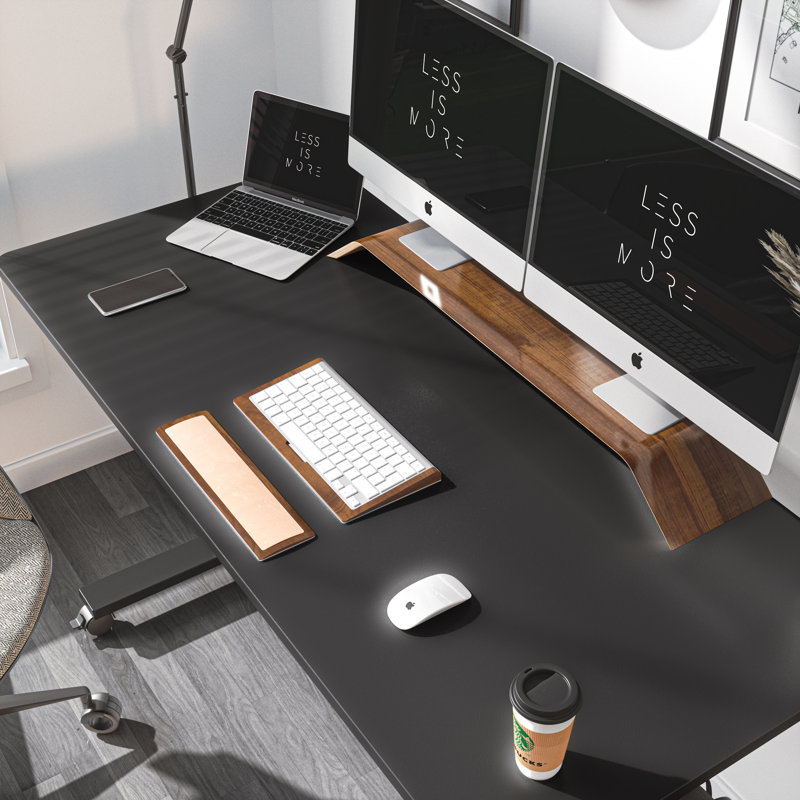 Bureau pour travailler debout à hauteur réglable, Noir / noir